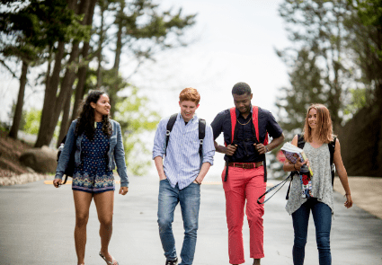 Students-Walking-Road