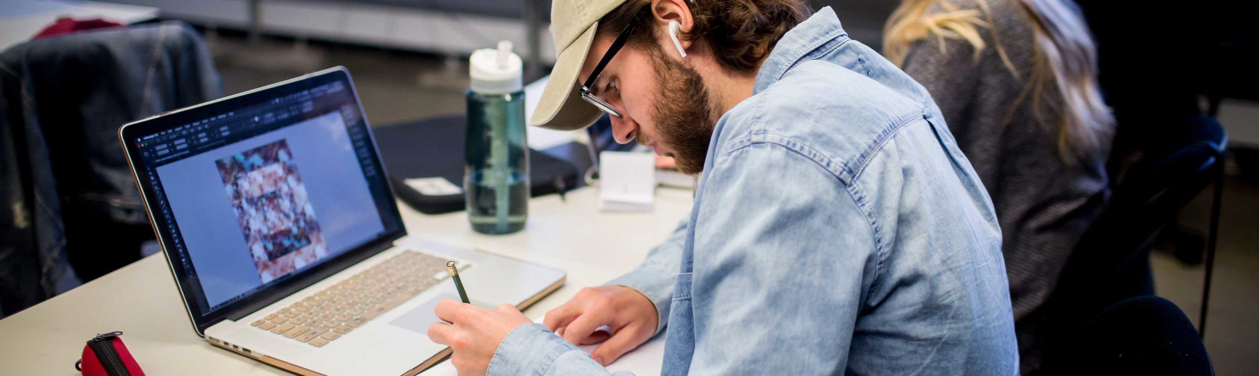 Graphic Design student working