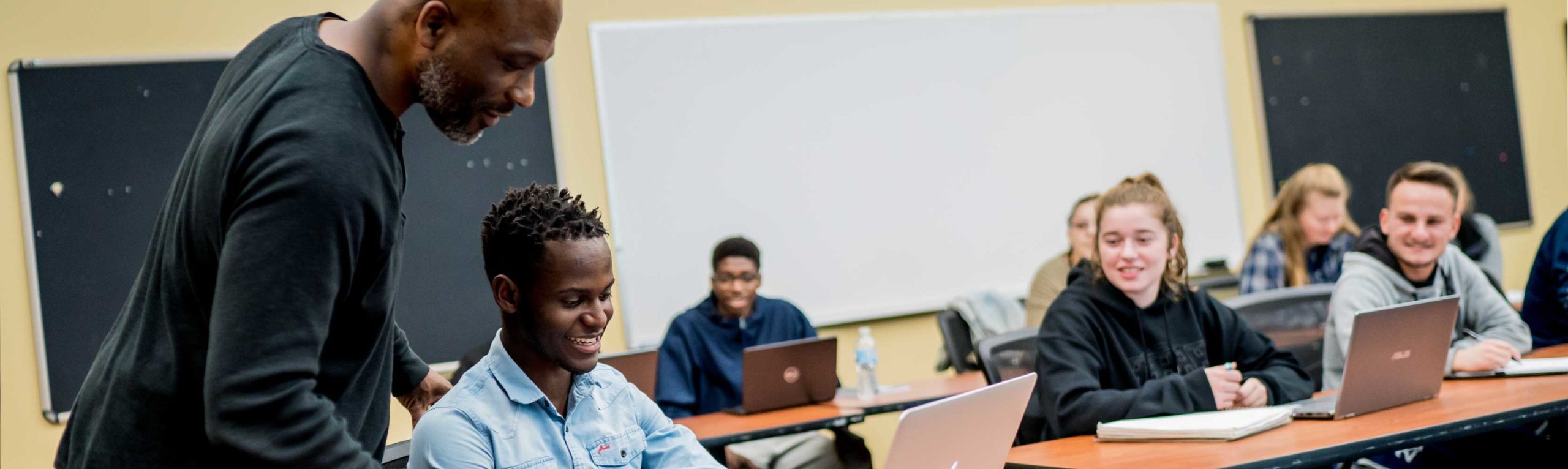Computer Science professor and students