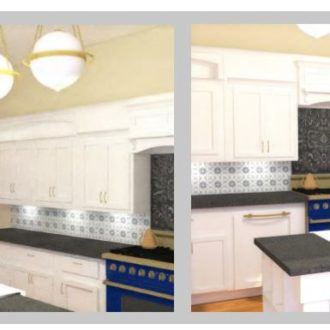 student rendering for interior design