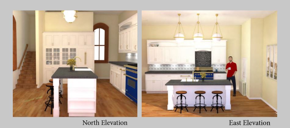 student rendering for interior design