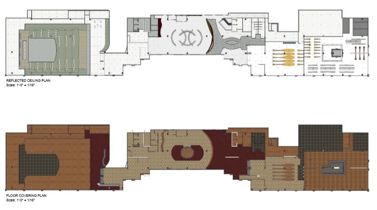 student rendering for interior design