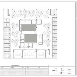 student drawing for interior design