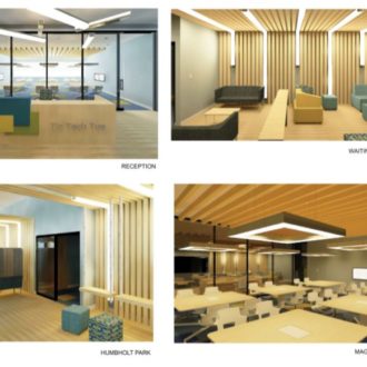 student rendering for interior design