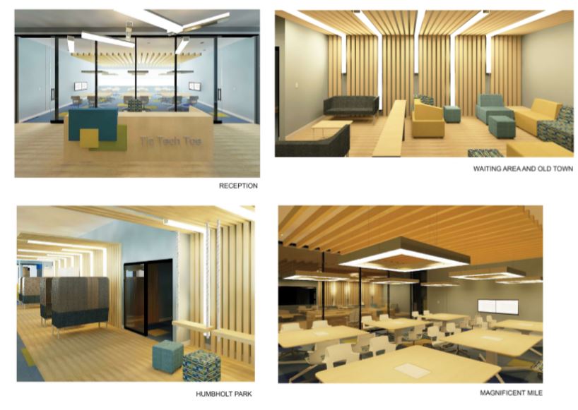 student rendering for interior design