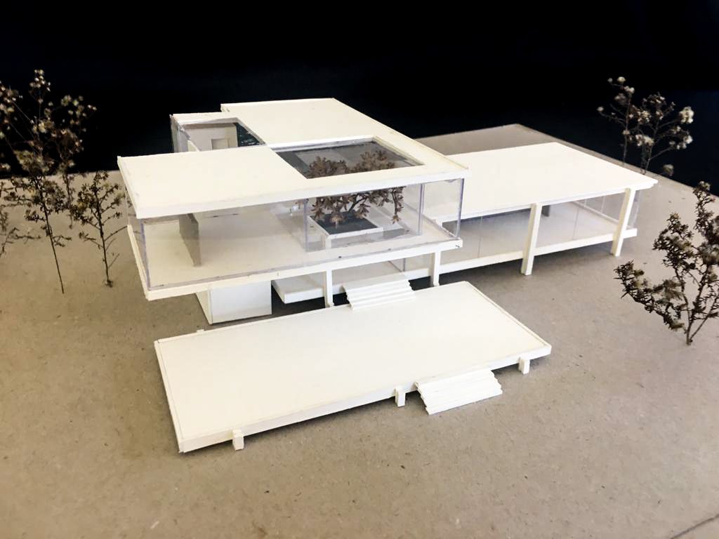 Farnsworth House Model by Architecture student Dezaray Miller